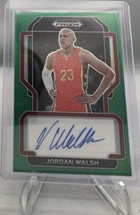 JORDAN WALSH 2022 Panini Prizm Draft Picks Green Prizm Auto RC #FS-JWA Celtics