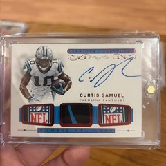 2017 Panini Encased Curtis Samuel Patch Auto NFL Shields RC 1/1 Panthers