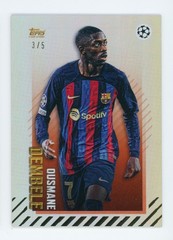 2023-24 Ousmane Dembele Topps x Dan Leydon Red FC Barcelona Soccer Card 3/5