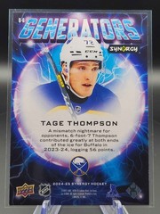 2024-25 Upper Deck Synergy #G-6 Tage Thompson Generators Buffalo Sabres