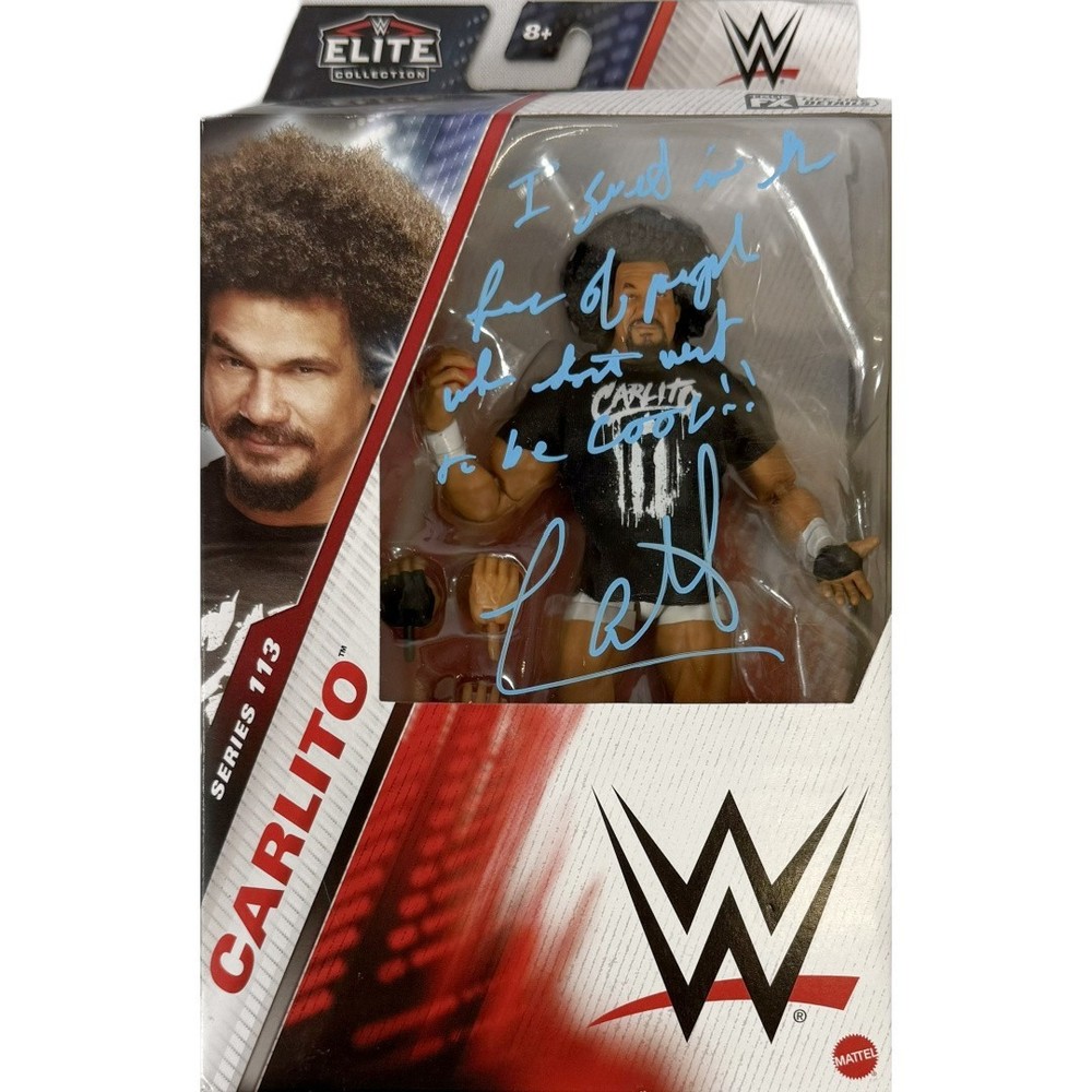 Carlito autographed signed inscribed figure JSA WWE Elite Collections Series