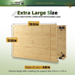 BAMOTTO CRAFTBAMBOO 30 x 21 in Extra 30&Prime;L x 21&Prime;W, Natural color of bamboo