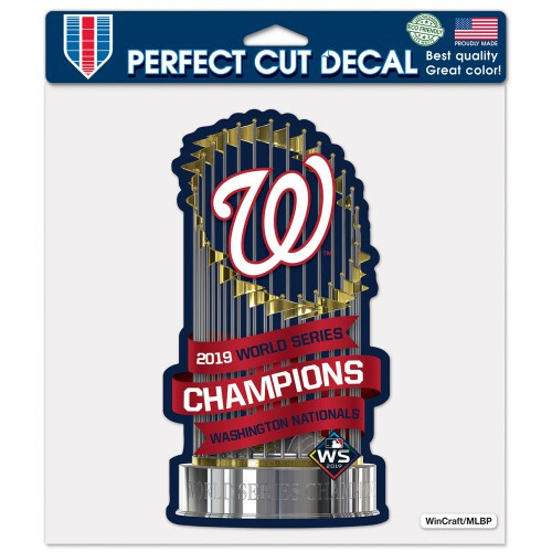 Washington Nationals 2019 World Series Champions Perfect Cut Decal 4×7 Inches