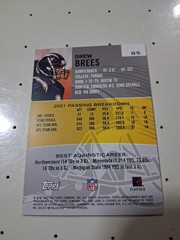 2002 Bowmans Best DREW BREES #85 Holo Refractor 2nd Year HOF