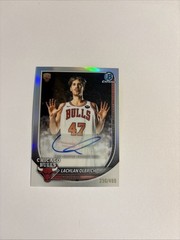 LACHLAN OLBRICH 2025-26 Bowman Chrome Rookie Refractor Auto /499 Bulls #BCA-LO