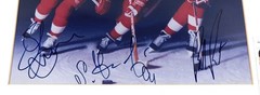 Steve Yzerman/Bob Probert/Fedorov Signed 11×14 Color Photo Red Wings 3 JSA Autos