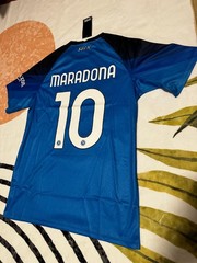 Napoli Diego Maradona #10 Soccer Jersey Blue Unisex Adult CLEARANCE