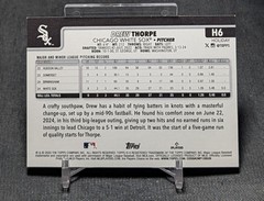 Drew Thorpe Blue Metallic Lights Rookie RC 2025 Topps Holiday Card #H6 White Sox