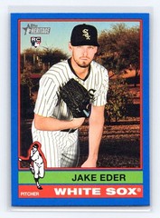 2025 Topps Heritage Dark Blue #95 Jake Eder Rookie Chicago White Sox