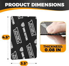 **110 Pack Trading Card Shipping Protectors 3.5×4.5&Prime; Black Rounded Corners**