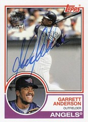 2022 Topps Archives – 1983 Fan Favorites Autographs Garret Anderson #83FF-GA…