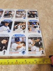 Chicago Tribune 2008 Player Cards Set #1-3-4 Uncut Sheets Cubs/White Sox