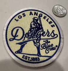 Los Angeles Dodgers embroidered iron on patch Approx 3.5”x 3.5” Beautiful!!