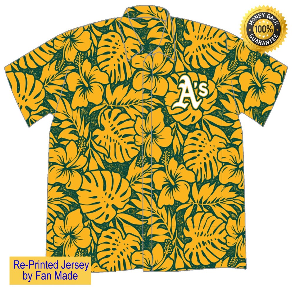 Custom Name – Athletics Father&rsquo;s Day Hawaiian Shirt Giveaway – All Size