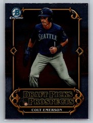 Colt Emerson 2023 Bowman Draft Chrome Draft Picks & Prospects #DPP-17 Mariners