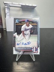 2025 Bowman Chrome Winston Santos Auto 1st Bowman Autograph #CPA-WS Rangers