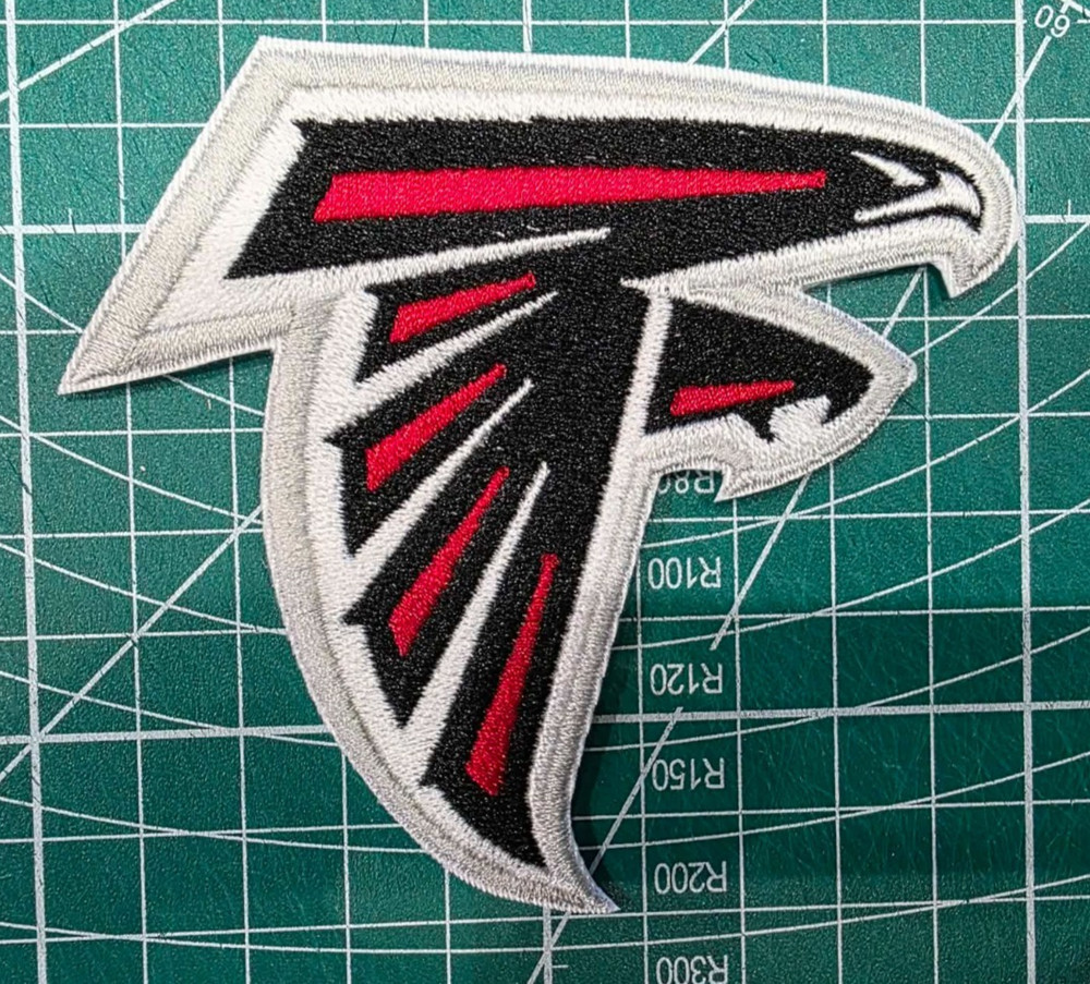 Atlanta Falcons 3.75&Prime; Iron /Sew On Embroidered Football Logo NFL