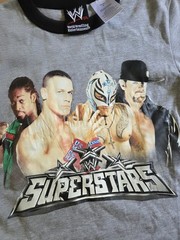 WWE World Wrestling Entertainment Superstars Youth Boys 2012 Graphic Tshirt Sz 5