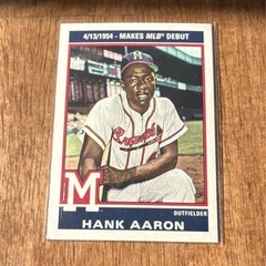 Topps Hank Aaron MLB Debut Milwaukee Braves 1976 Retirees 2025 Heritage #76R-1