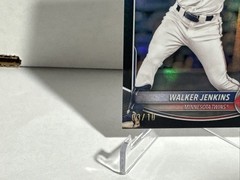 2025 Bowman – Chrome Prospects Walker Jenkins #BCP-1 Black Refractor /10 (RC)