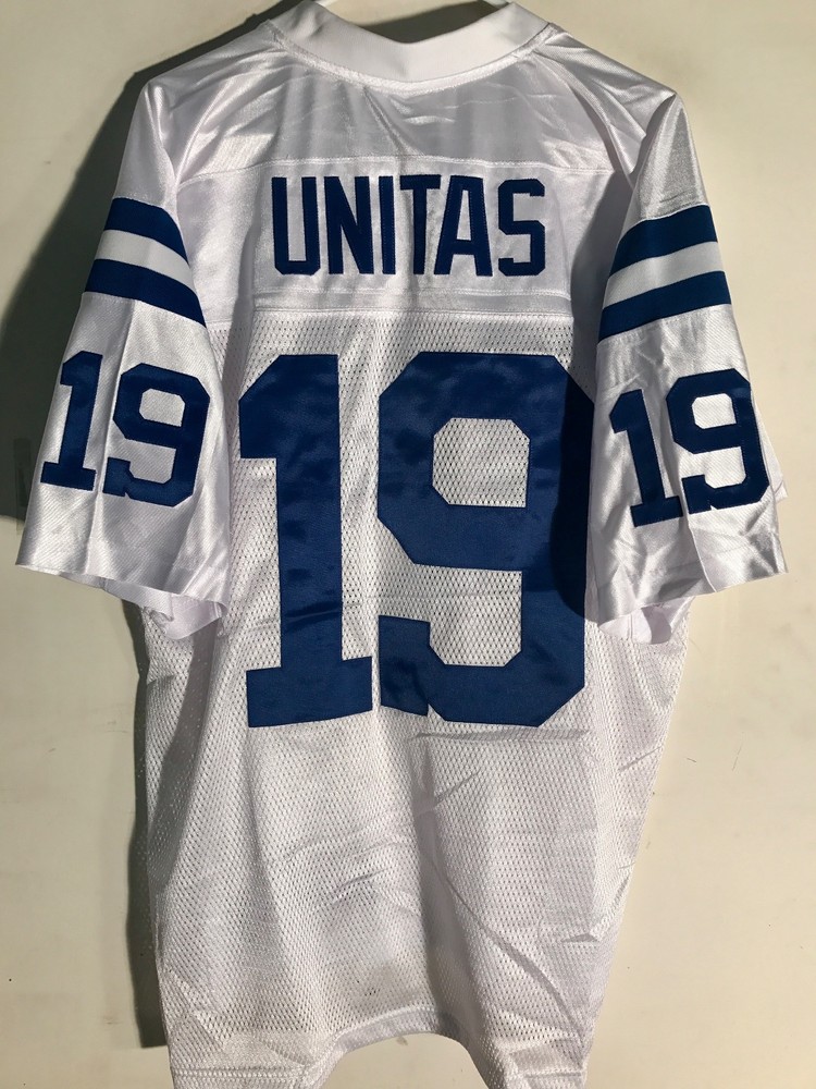 Reebok Premier NFL Jersey Baltimore Colts Johnny Unitas White sz 2X