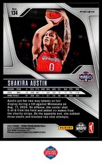 2024 Panini Prizm WNBA #134 Shakira Austin Ice Orange Prizms