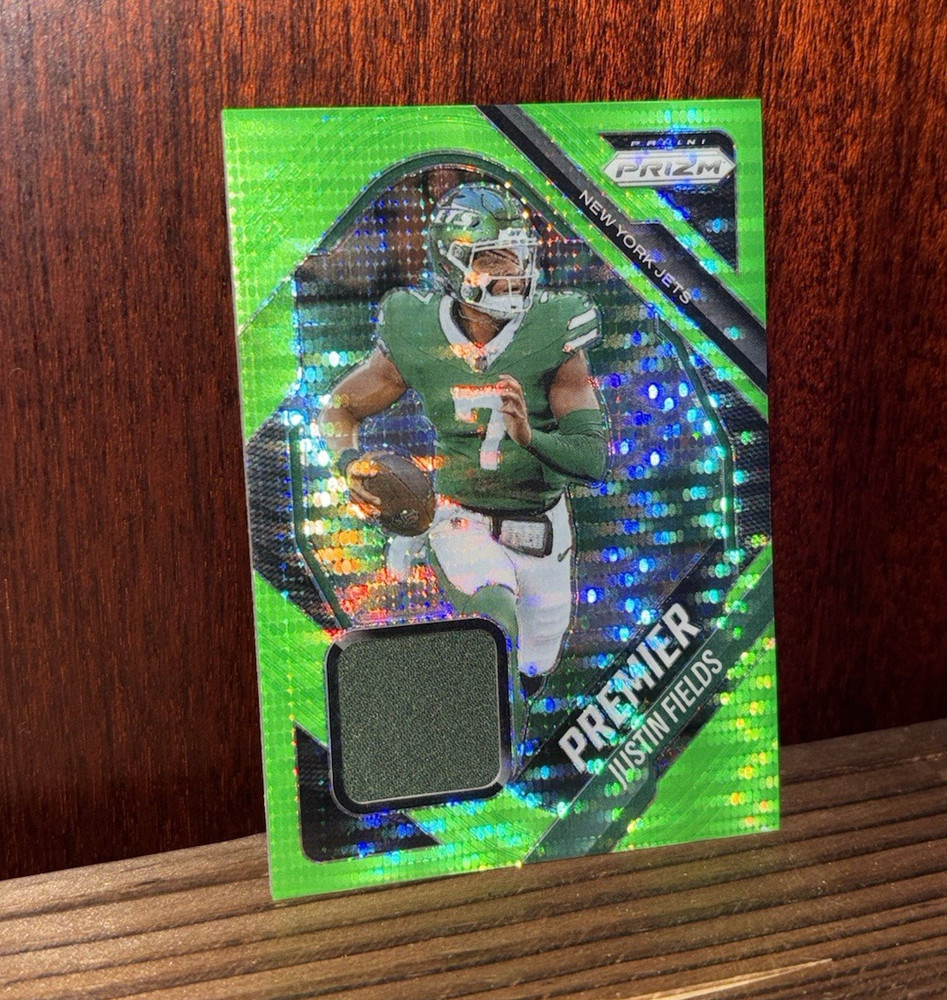 2023 Panini Prizm Premier Jerseys Justin Fields Memorabilia #PJY-JFS Jets