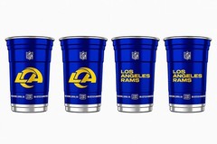 NFL Aluminum Cups 20 oz 4 Pack Choose Your Team Reusable Licensed Made in USA