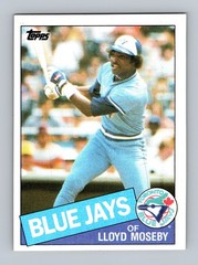 Lloyd Moseby Toronto Blue Jays #545 1985 Topps Baseball Card