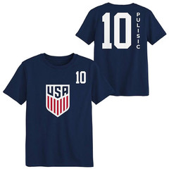 2026 U.S. Soccer Men’s Team USA T-Shirt 10 Pulisic Navy Adult XL Extra Large NWT