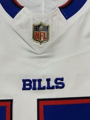 Authentic Gold Shield Josh Allen Buffalo Bills White Vapor FUSE Elite Jersey 44