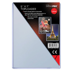 (1) Ultra PRO 5&Prime; x 7&Prime; Toploader Post Cards Photos Oversize Cards FREE SHIPPING