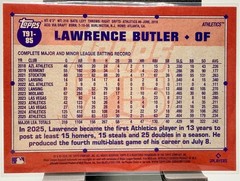 2026 Topps Series 1 Lawrence Butler 1991 Topps Baseball #T91-85 Athletics