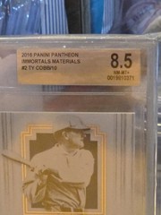 Ty Cobb Graded BGS 8.5 2016 Panini Pantheon Immortals Game Used Bat 4/10 #2