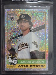 2025 Topps Heritage Chrome Silver Sparkle Refractor Jacob Wilson #15 RC