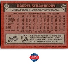 1986 Topps #80 Darryl Strawberry
