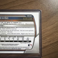 A J Ewing 2023 Bowman Chrome 1st Bowman Blue Ray wave Auto/150