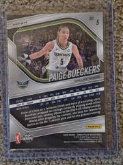 #5 Paige Bueckers 2025 Panini Prizm WNBA Dallas Wings White Seismic Prizms