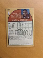QTY .. MARK JACKSON Menendez Brothers in Back 1990-91 NBA Hoops 205 NM or Bette