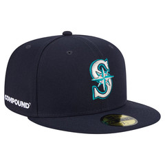 Men&rsquo;s Seattle Mariners x COMPOUND New Era Navy 59FIFTY Fitted Hat