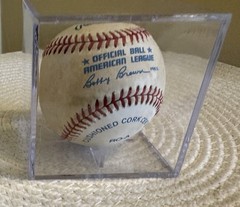 Dock Ellis Signed Official American League Baseball Yankees Auto Unauthenticated