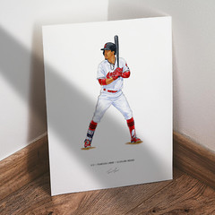 Francisco Lindor Cleveland Guardians Baseball 8×10 Print Poster Art Illustrated