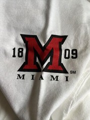 NEW Men’s Miami University Ohio SS T-Shirt RedHawks Mens Size XL White NWT