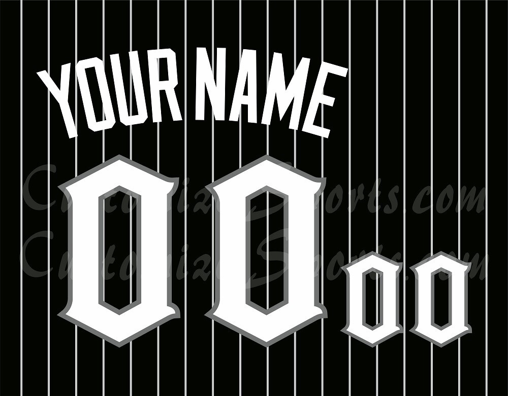 Chicago White Sox Customized Number Kit for 2021-2023 City Connection Uniform