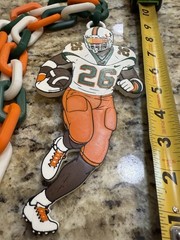 Miami Hurricanes Sean Taylor Hype Chain. 3d Printed NCAA Football Plastic.