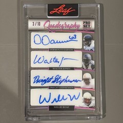 2023 Pro Set Pure Auto Quad Dawson Walter Jones Stephenson Willie Roaf 3/10 🔥