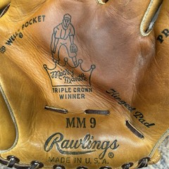 Mickey Mantle 1950’s Rawlings Vintage MM 9 Glove Antique Vintage Baseball Glove
