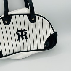 Hanshin Tigers Purse One Size White Black Pinstripe Japan NPB Baseball Bag