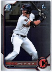 Chase DeLauter 1st Bowman Chrome 2022 BDC-49 (RC) Rookie Cleveland Guardians