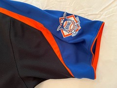 NY Mets Nike Team Genuine Merchandise Black MLB Baseball Jersey, Men’s Size XL.